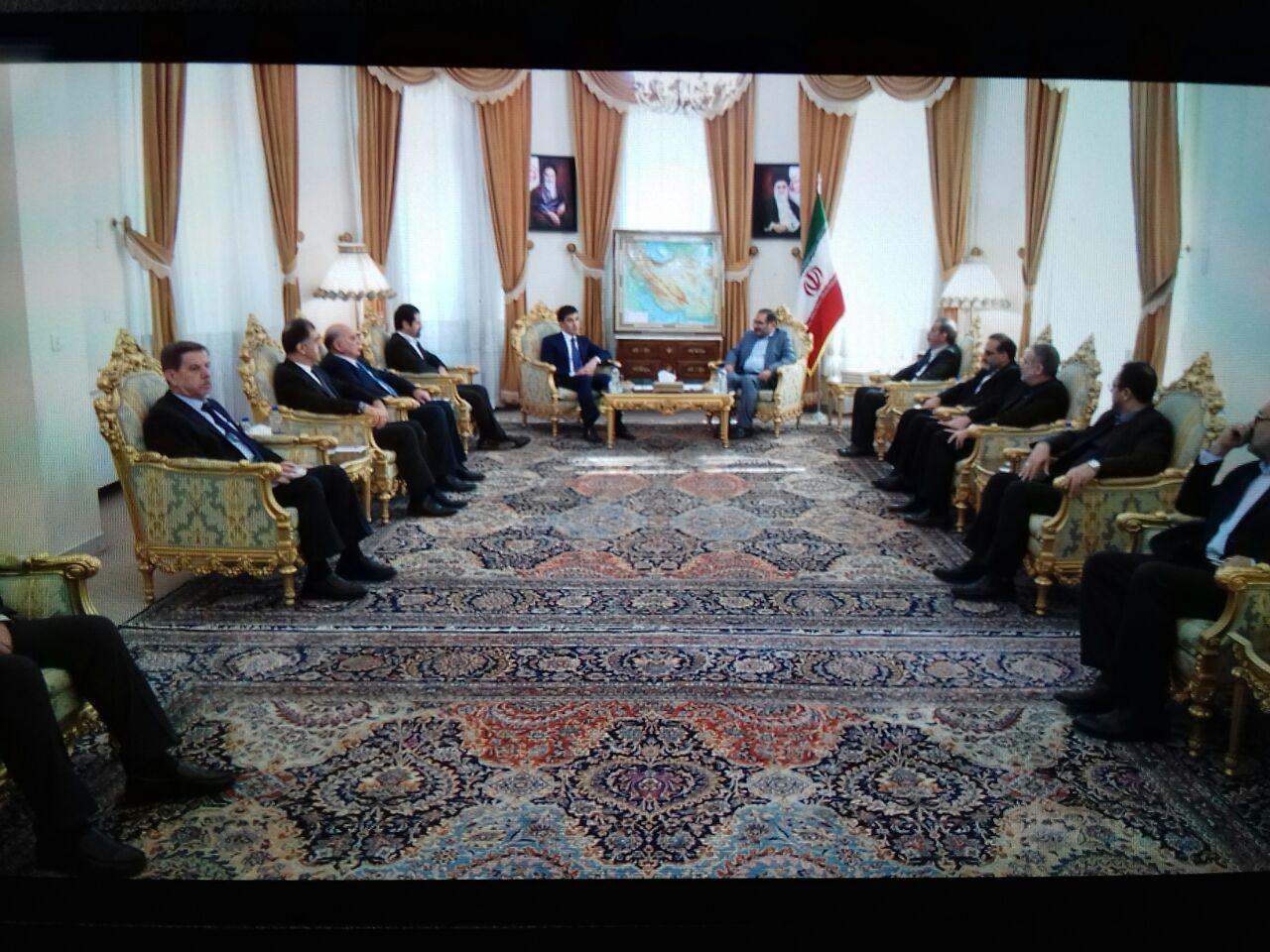 نێچیرڤان بارزانی و عەلی شەمخانی پەیوەندییەكانی ھەرێمی كوردستان و ئێران تاوتوێ دەكەن